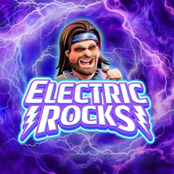 Electric Rocks slot logo by Inspired Gaming at FairCrown Casino